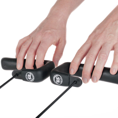 The DanceSwing Handles attach to any stable object and was created out of the need to practice when a partner wasn't available.  Now you can dance for as long as you want, whenever you want.   